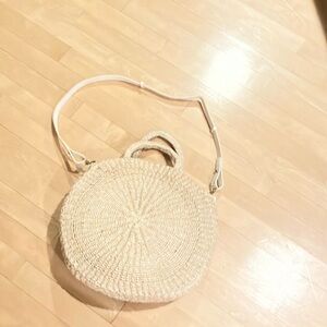 Clare V Tan Crossbody Bag with Woven Design